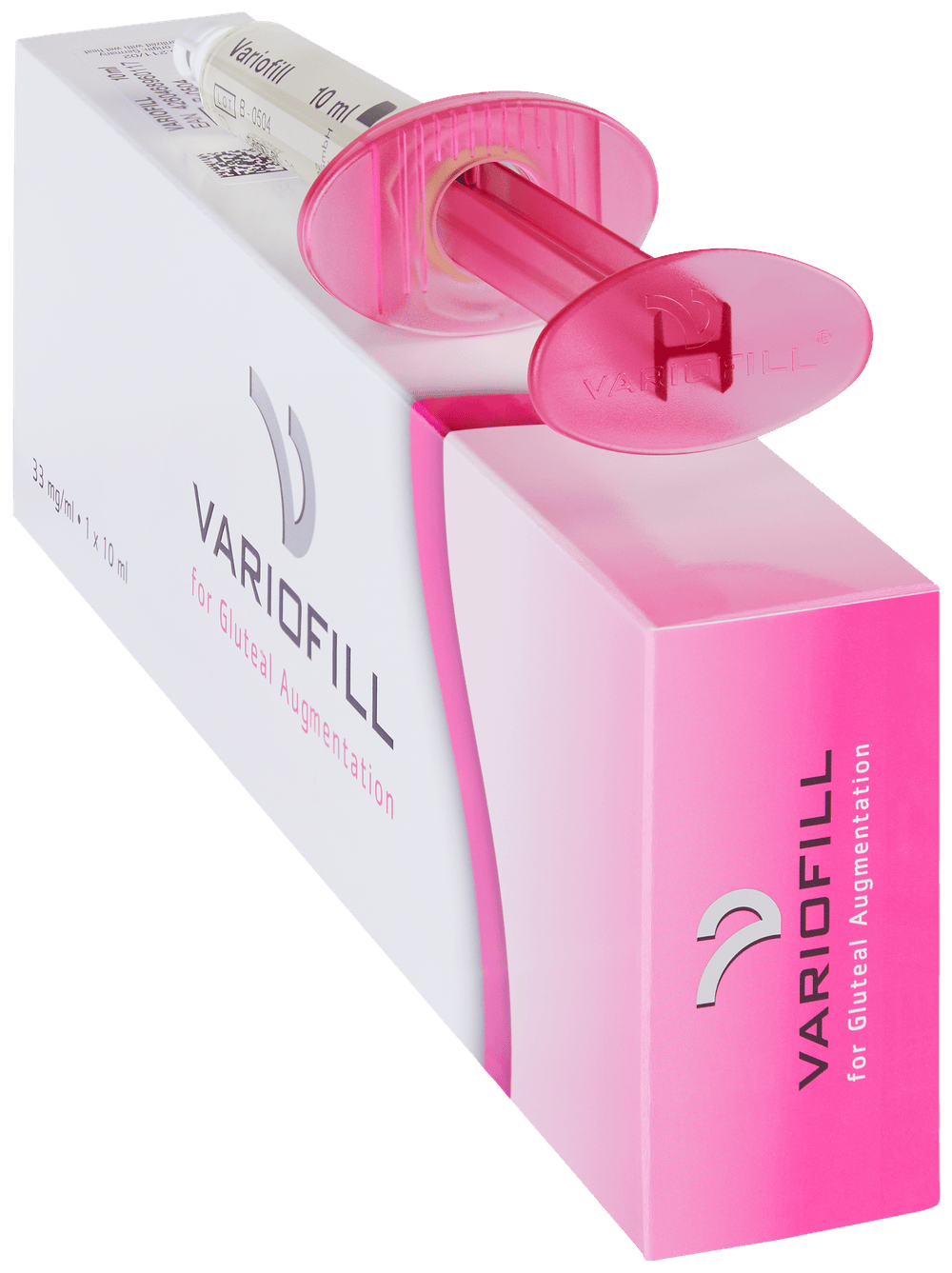 Variofill syringe applicator และกล่องผลิตภัณฑ์ 33 mg/ml, 1 x 10 ml